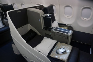 british airways business class cabin