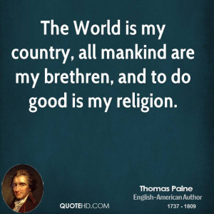 Thomas Paine Quotes Religion Thomas paine religion quotes