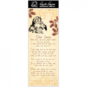 Quick Quotes - Christmas Collection - Vellum Quote Strip - Dear Santa