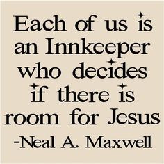 Each of Us is an Innkeeper