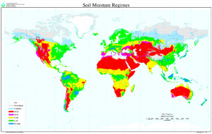 ... Global map of soil moisture regimes. Developed by USDA-NRCS