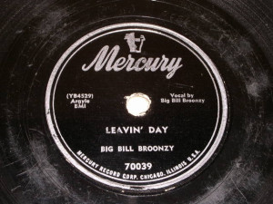 Big Bill Broonzy 78 rpm record vintage Mercury Records