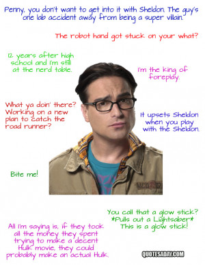 Leonard Hofstadter Quotes – The Big Bang Theory