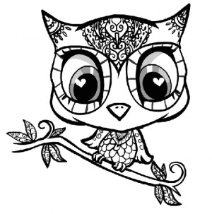 cartoon owl coloring pages Owl Colors Pages, For Kids, Baby Owl, Owl ...