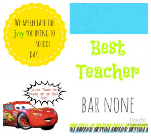 Teacher appreciation week, printables, candy bar sayings