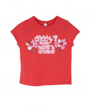 Candy Pop Daddy T shirt by Mothercare S/S Daddy red value tee