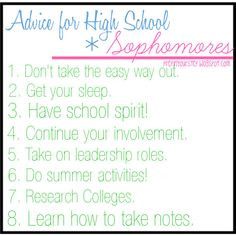 Advice for High School Sophomores by prepinyourstep, via Polyvore ...