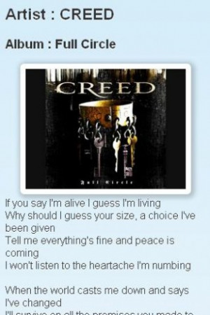 creed lyrics for android screenshots creed lyrics