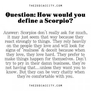 Definition of Scorpio