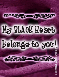 Gothic I Love You Belongs to you! goth greeting