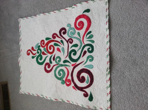 Quilting Christmas Rags Quilt