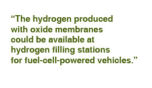 hydrogen produced with oxide membranes could be available at hydrogen ...