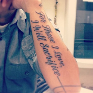 Quote Tattoos For Men