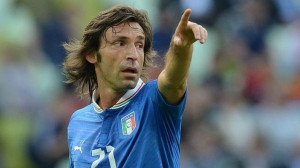 Andrea Pirlo, centrocampista della Nazionale Italiana, al termine ...