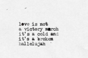 hallelujah - Jeff Buckley.