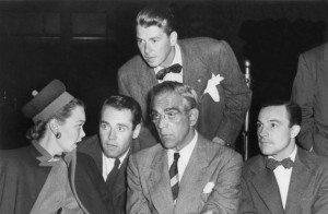 RONALD REAGAN WITH JANE WYMAN, HENRY FONDA, BORIS KARLOFF AND GENE ...
