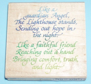 Rubber Stamp ~ Lighthouse Poem ~ $9.99