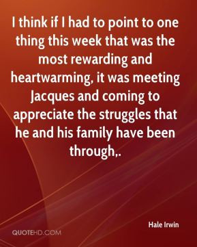 Hale Irwin - I think if I had to point to one thing this week that was ...