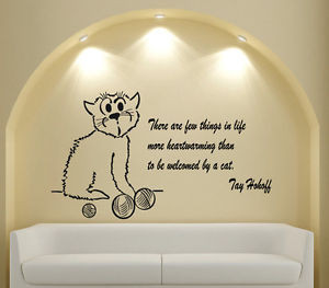 Wall-Vinyl-Decal-Room-Sticker-Quote-about-Cats-Animals-Interior-m580