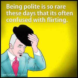 Being Polite vs Flirting