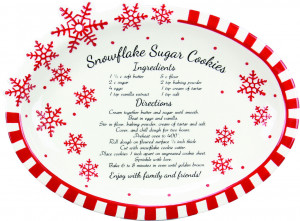 ... Christmas Gifts, Figurines & Ornaments Snowflake Sugar Cookie Platter