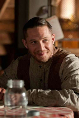 Lawless--this smile was very rare in this movie...