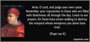 More Pope Leo X Quotes
