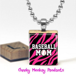 Baseball Mom Scrabble Tile