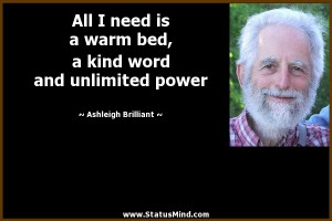 ... word and unlimited power - Ashleigh Brilliant Quotes - StatusMind.com