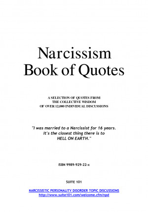 Narcissism Book of Quotes by samvaknin