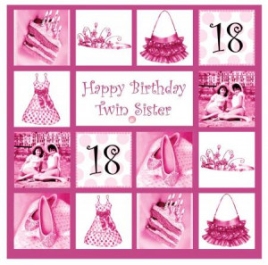 Happy Birthday Twin Sister Card (Age 18-80) - £2.80 (save £0.15)