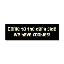 darkside pink cookies.png Car Magnet 10 x 3 for