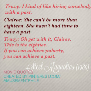 Such a great movie glad its on!! Steel Magnolias (1989) - Movie Quotes