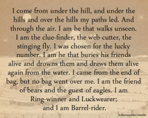 under the hill, and under the hills and over the hills my paths led ...
