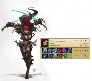 katarina sinister blade league of legends lol champion build guide
