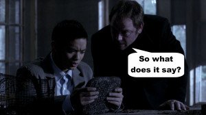 ... supernatural river song Crowley Mark Sheppard hello sweetie kevin tran