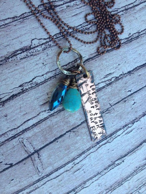 Mixed Metals Inspirational rustic quote by StampedOnMyHeart, $16.00