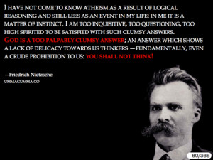 Quotes Nietzsche God ~ Friedrich Nietzsche - Daily Atheist Quote