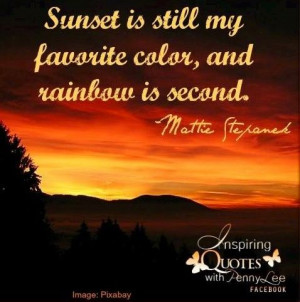 Sunset Quote Via Inspiring...
