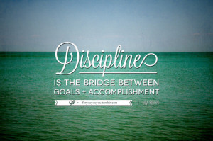 is important, but let&s keep reality in mind. i think that discipline ...