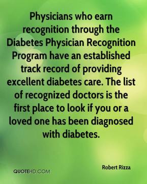 Rizza - Physicians who earn recognition through the Diabetes Physician ...