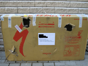 fine the empty pannniers and helmet go inside the box