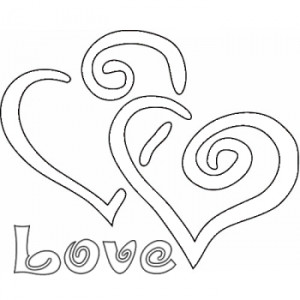 the word love coloring pages for teenagers