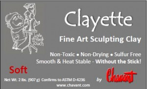 Chavant Clayette Sulphur-Free 2 lb. Soft Clay