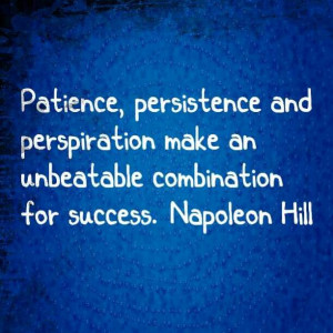 Good quotes. Persistence.
