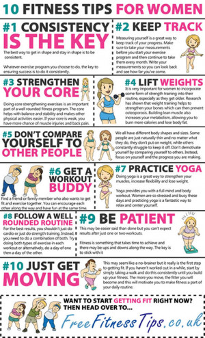 10 Fitness tips for women
