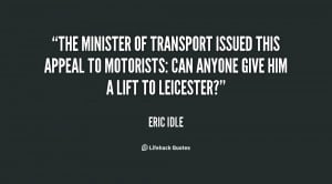 The Minister of Transport issued this appeal to motorists: Can anyone ...