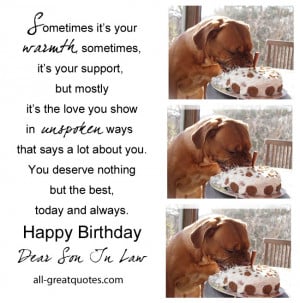 ... son in law free birthday cards for son in law to share on facebook