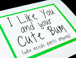 Sexy Adult Valentines Card. Love You Anniversary Card for Him. PC004