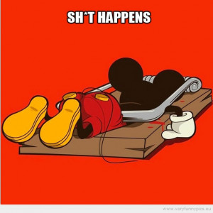 Funny Picture - Mickey mouse in a mouse trap
